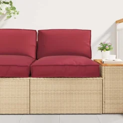 vidaXL Set de coussins de palette 2 pcs Crème Tissu Oxford