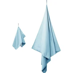 Linge-vidaXL Set de serviettes de sport 2 pcs tissu Bleu