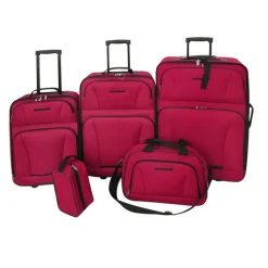 Bagages & Maroquinerie-vidaXL Set de valises s 5 pièces Rouge