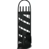 vidaXL Set d’outils de cheminée 5 pcs 23x15x66 cm acier