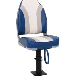 Véhicules-vidaXL Siège de bateau avec piédestal hauteur réglable pivotant à 360°