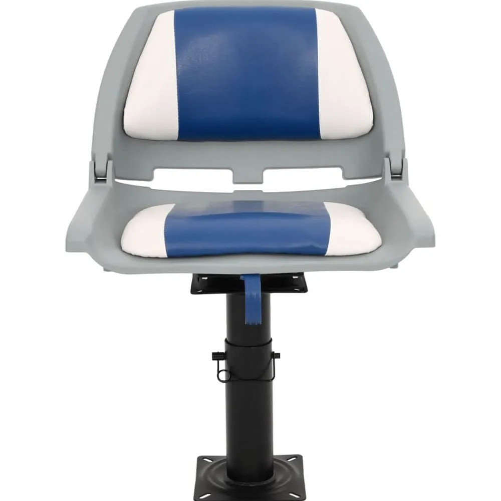 vidaXL Siège de bateau avec piédestal hauteur réglable pivotant à 360°