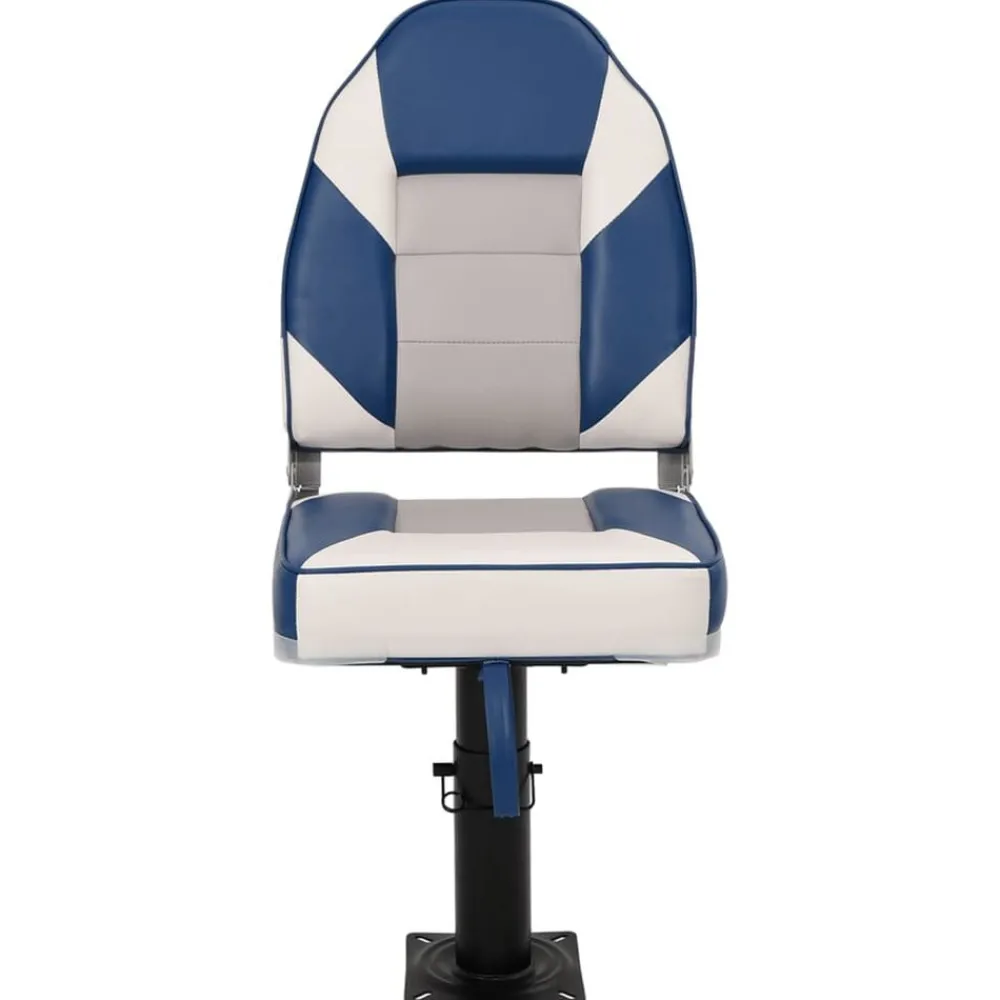 vidaXL Siège de bateau avec piédestal hauteur réglable pivotant à 360°