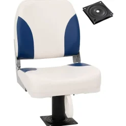vidaXL Siège de bateau avec piédestal pivotant à 360°