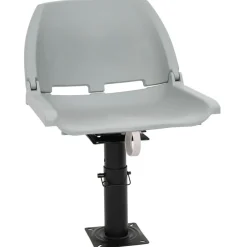 vidaXL Siège de bateau avec piédestal hauteur réglable pivotant à 360°