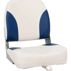 Pièces Détachées Pour Véhicules-vidaXL Siège de bateau pliable 1 ensemble Bleu et blanc