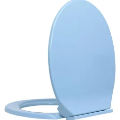 vidaXL Siège de toilette à fermeture en douceur Ovale