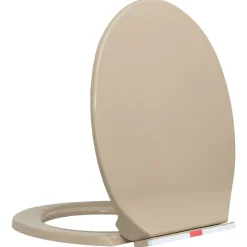 vidaXL Siège de toilette à fermeture en douceur Ovale