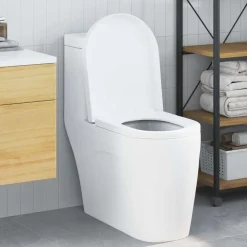 Plomberie-vidaXL Siège de toilette 48 x 36,5 x 4,5 cm Polypropylène Blanc