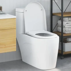 Plomberie-vidaXL Siège de toilette 49 x 36 x 4 cm Duroplast Blanc