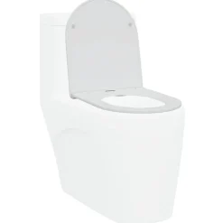 Plomberie-vidaXL Siège de toilette 47 x 36 x 3,4 cm Duroplast Blanc