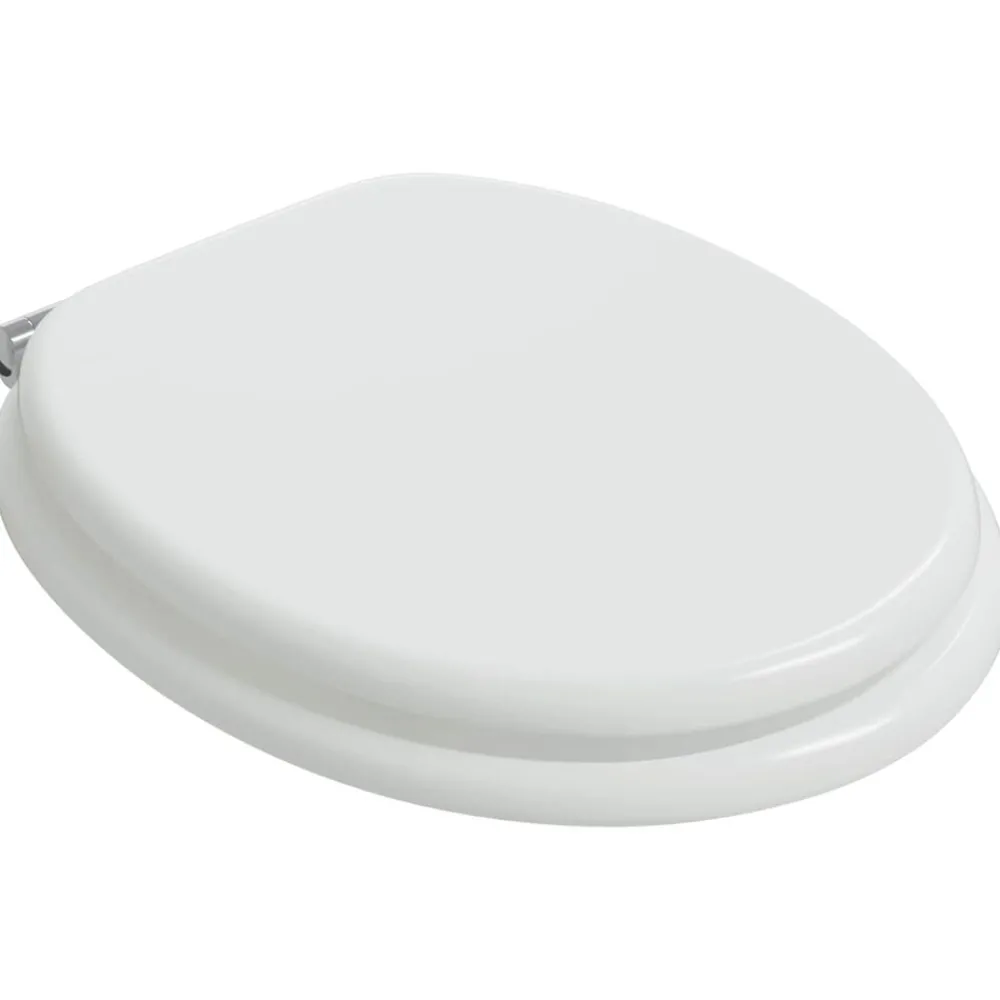 vidaXL Siège de toilette et couvercle à fermeture douce 2pcs MDF Blanc