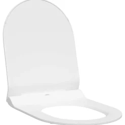 Plomberie-vidaXL Siège de toilette Réglable 50 x 36,5 x 5 cm Polypropylène Blanc