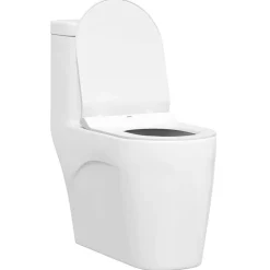 Plomberie-vidaXL Siège de toilette Réglable 50 x 36,5 x 5 cm Polypropylène Blanc