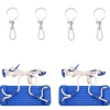 vidaXL Sièges de balançoire avec cordes 2 pcs bleu 38x16 cm PE