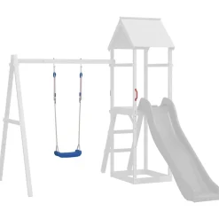 Jeux De Plein Air-vidaXL Sièges de balançoire avec cordes 2 pcs bleu 37x15 cm PE