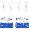 vidaXL Sièges de balançoire avec cordes 2 pcs bleu 38x16 cm PE