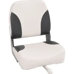 Pièces Détachées Pour Véhicules-vidaXL Sièges de bateau pliables lot de 2 à dossier haut 41x36x48 cm gris foncé et blanc
