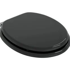 vidaXL Sièges de toilette avec couvercles 2 pcs MDF Noir