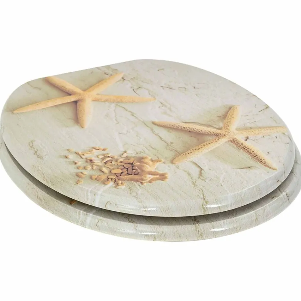 vidaXL Sièges WC lot de 2 MDF et couvercle à fermeture en douceur