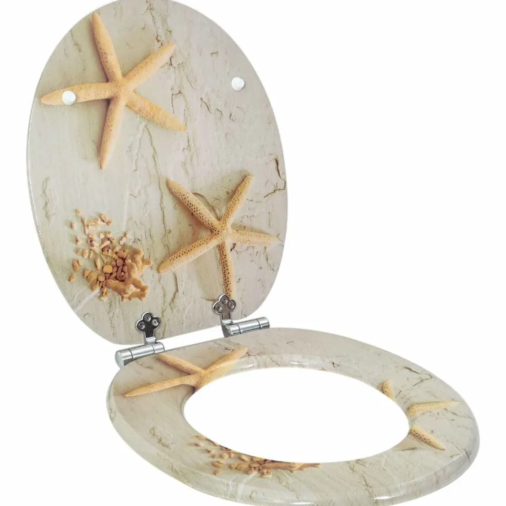 vidaXL Sièges WC lot de 2 MDF et couvercle à fermeture en douceur