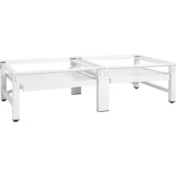 vidaXL Socle de lave-linge et sèche-linge et étagère coulissante