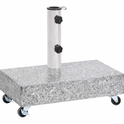 vidaXL Socle de parasol clair 45x25x8,3 cm Granite