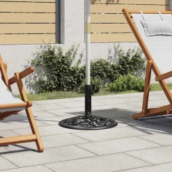 vidaXL Socle de parasol 48x48x33 cm Fonte