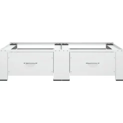 vidaXL Socle double pour lave-linge et sèche-linge avec tiroirs