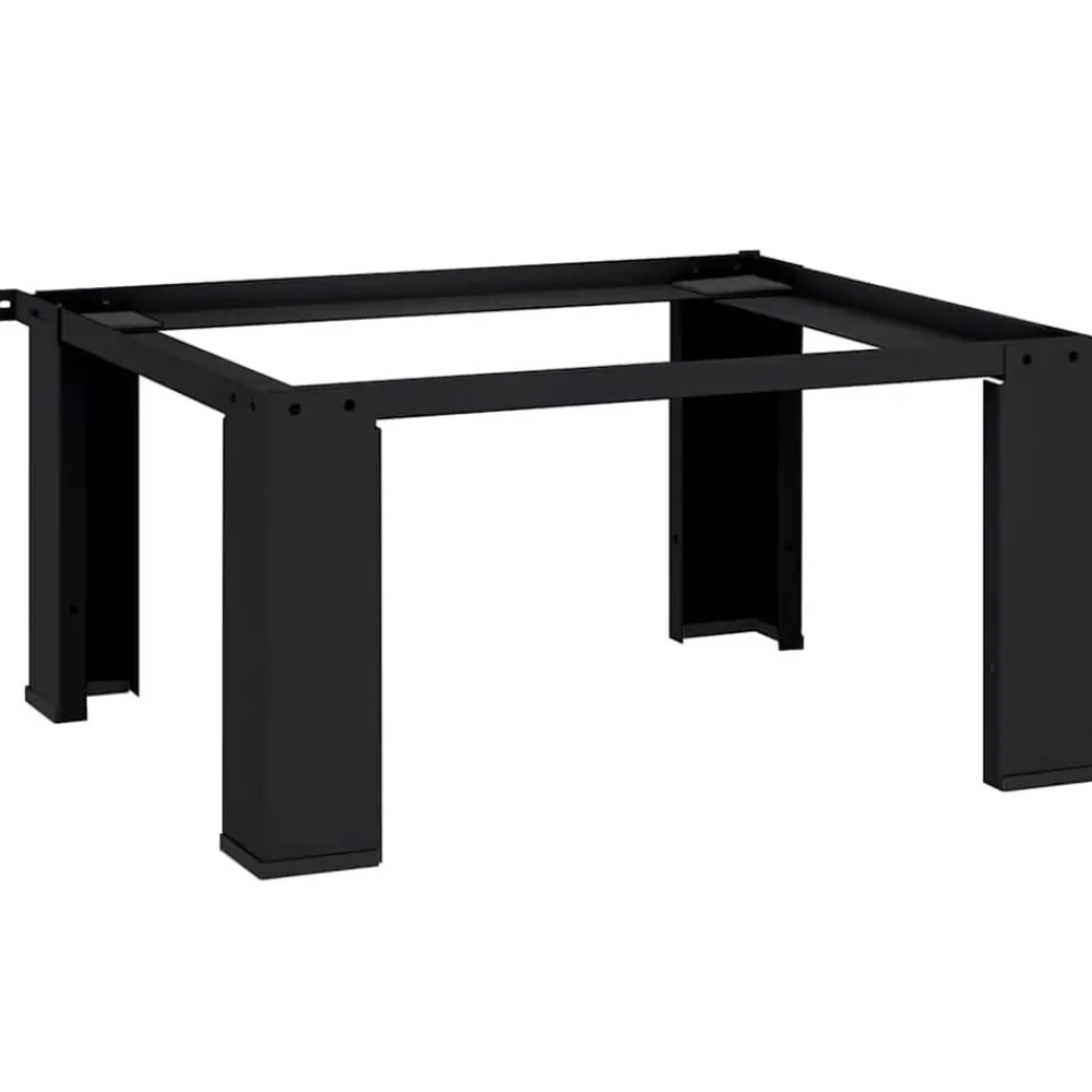 Accessoires Pour Appareils Électroménagers-vidaXL Socle pour Machine à Laver 64 x 55 x 32,5 cm Acier Noir