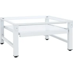 Accessoires Pour Appareils Électroménagers-vidaXL Socle pour machine à laver avec étagère coulissante Blanc