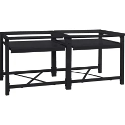 vidaXL Socle pour Machine à Laver 2 pcs 120 x 56 x 52 cm Acier