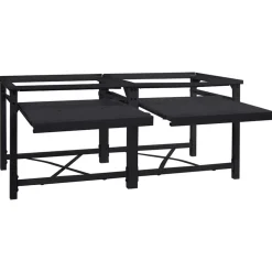 vidaXL Socle pour Machine à Laver 2 pcs 120 x 56 x 52 cm Acier