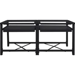 vidaXL Socle pour Machine à Laver 2 pcs 120 x 56 x 52 cm Acier