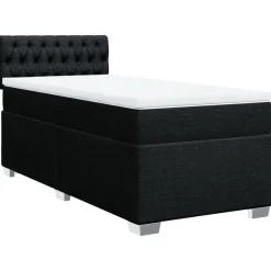 vidaXL Sommier à lattes de lit et matelas 80x200 cm Tissu