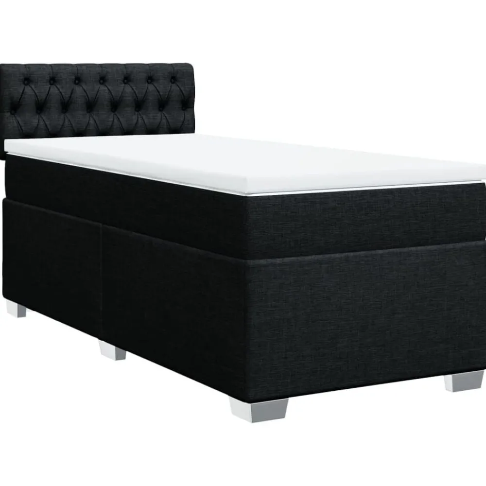 vidaXL Sommier à lattes de lit et matelas 80x200 cm Tissu