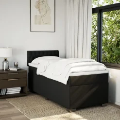 vidaXL Sommier à lattes de lit et matelas 80x200 cm Tissu