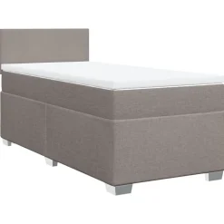 vidaXL Sommier à lattes de lit avec matelas 80x200 cm Tissu