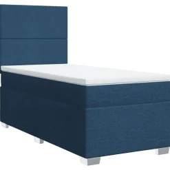 vidaXL Sommier à lattes de lit avec matelas 80x200 cm Tissu