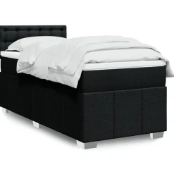 vidaXL Sommier à lattes de lit et matelas 80x200 cm Tissu