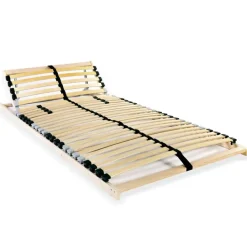 vidaXL Sommier à lattes sans matelas avec 28 lattes 7 zones 70x200 cm
