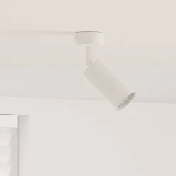 Luminaires-vidaXL Spot de plafond avec des projecteurs 6 x 6 x 16 cm Métal Blanc