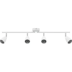 vidaXL Spot de plafond Blanc 25.5 x 8 x 16 cm Métal