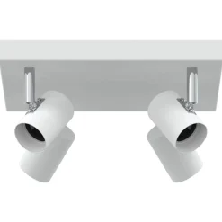 Luminaires-vidaXL Spot de plafond 26,5 x 26 x 11,5 cm Métal Blanc