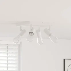 Luminaires-vidaXL Spot de plafond 26,5 x 26 x 11,5 cm Métal Blanc