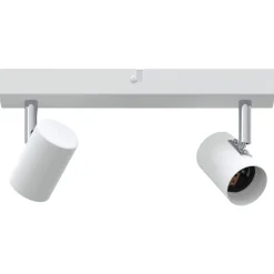 Luminaires-vidaXL Spot de plafond 26 x 6,5 x 11,5 cm Métal Blanc