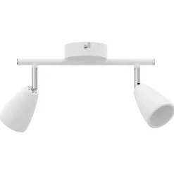 vidaXL Spot de plafond Blanc 25.5 x 8 x 16 cm Métal