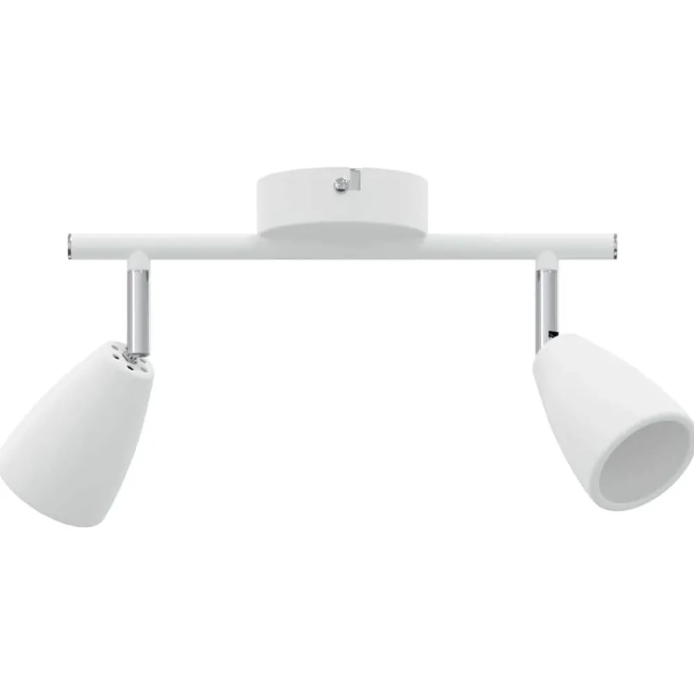 vidaXL Spot de plafond Blanc 25.5 x 8 x 16 cm Métal