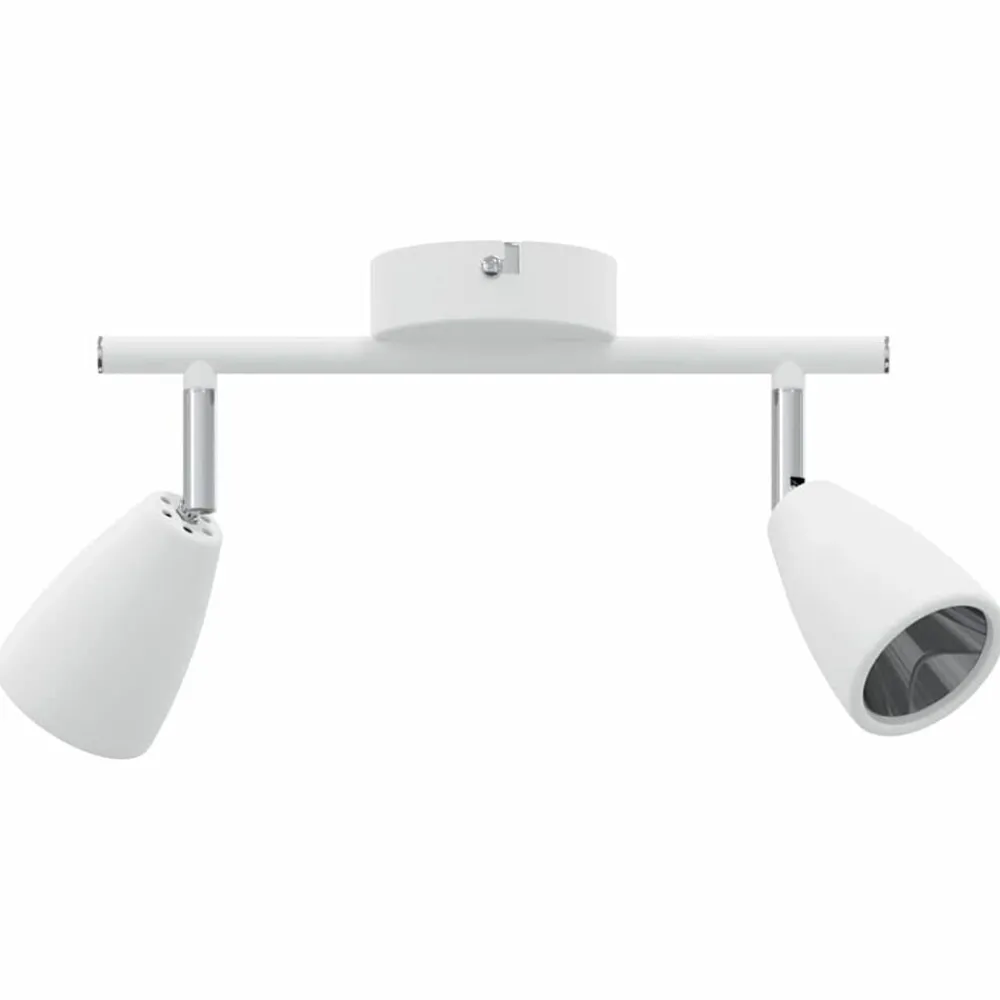 vidaXL Spot de plafond Blanc 25.5 x 8 x 16 cm Métal
