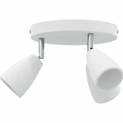 Luminaires-vidaXL Spot de plafond Blanc 19 x 19 x 14,5 cm Métal